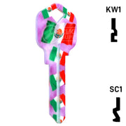 Happy Keys- Mexican Flag Key (Choose Keyway) Residential-Commercial Key Howard Keys