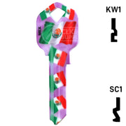 Happy Keys- Mexican Flag Key (Choose Keyway) Residential-Commercial Key Howard Keys