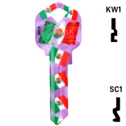 Happy Keys- Mexican Flag Key (Choose Keyway) Residential-Commercial Key Howard Keys