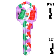 Happy Keys- Mexican Flag Key (Choose Keyway) Residential-Commercial Key Howard Keys