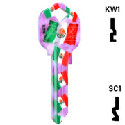Happy Keys- Mexican Flag Key (Choose Keyway) Residential-Commercial Key Howard Keys