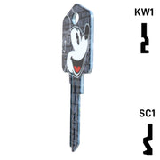 Happy Keys- Mickey Mouse Key (Choose Keyway) Residential-Commercial Key Howard Keys