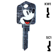 Happy Keys- Mickey Mouse Key (Choose Keyway) Residential-Commercial Key Howard Keys