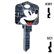Happy Keys- Mickey Mouse Key (Choose Keyway) Residential-Commercial Key Howard Keys
