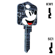 Happy Keys- Mickey Mouse Key (Choose Keyway) Residential-Commercial Key Howard Keys