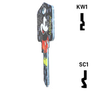 Happy Keys- Mickey Mouse Key (Choose Keyway) Residential-Commercial Key Howard Keys