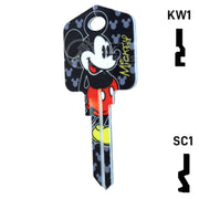Happy Keys- Mickey Mouse Key (Choose Keyway) Residential-Commercial Key Howard Keys