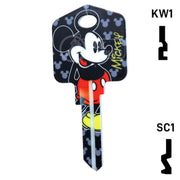 Happy Keys- Mickey Mouse Key (Choose Keyway) Residential-Commercial Key Howard Keys