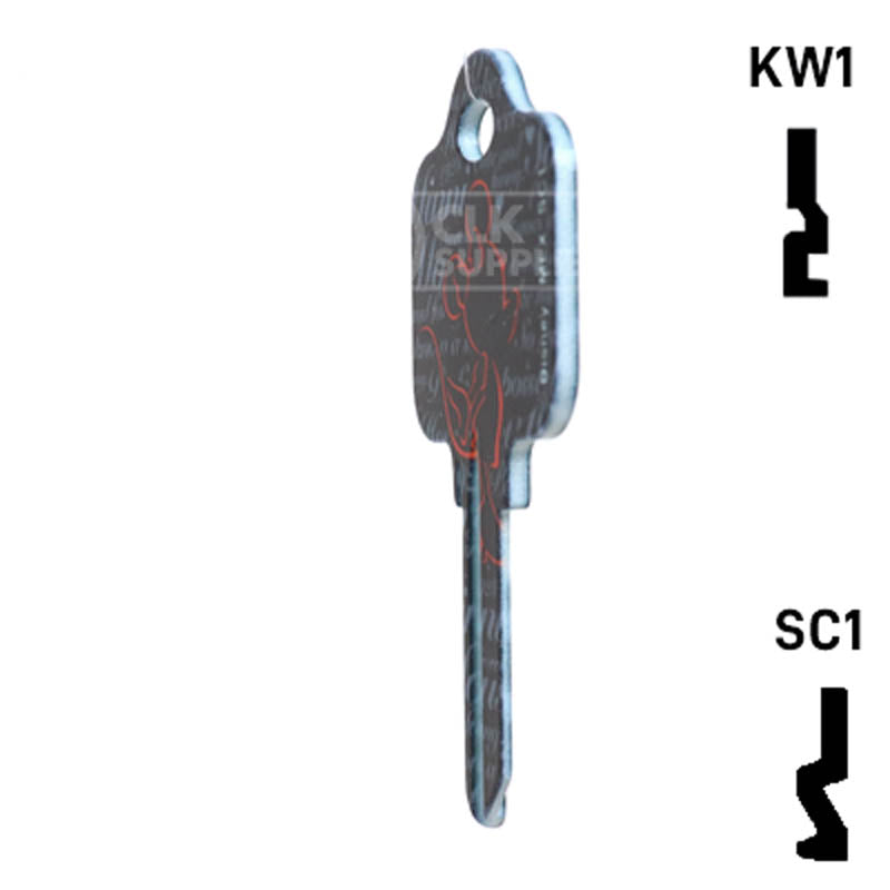 Happy Keys- Minnie Mouse Key (Choose Keyway) Residential-Commercial Key Howard Keys