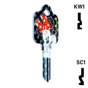 Happy Keys- Minnie Mouse Key (Choose Keyway) Residential-Commercial Key Howard Keys