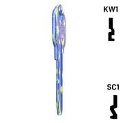 Happy Keys- Moon & Stars Key (Choose Keyway) Residential-Commercial Key Howard Keys