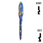 Happy Keys- Moon & Stars Key (Choose Keyway) Residential-Commercial Key Howard Keys