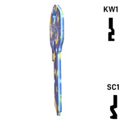 Happy Keys- Moon & Stars Key (Choose Keyway) Residential-Commercial Key Howard Keys
