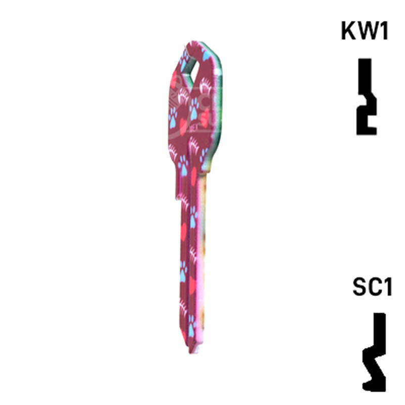 Happy Keys- Orange Tabby Key (Choose Keyway) Residential-Commercial Key Howard Keys
