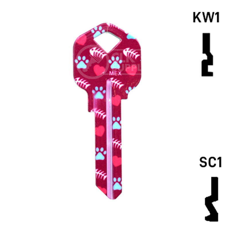 Happy Keys- Orange Tabby Key (Choose Keyway) Residential-Commercial Key Howard Keys