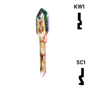 Happy Keys- Orange Tabby Key (Choose Keyway) Residential-Commercial Key Howard Keys