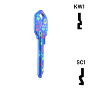 Happy Keys- Paw Prints Key (Choose Keyway) Residential-Commercial Key Howard Keys