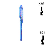 Happy Keys- Paw Prints Key (Choose Keyway) Residential-Commercial Key Howard Keys