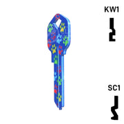 Happy Keys- Paw Prints Key (Choose Keyway) Residential-Commercial Key Howard Keys