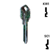 Happy Keys- Pine Camouflage Key (Choose Keyway) Residential-Commercial Key Howard Keys