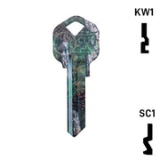 Happy Keys- Pine Camouflage Key (Choose Keyway) Residential-Commercial Key Howard Keys