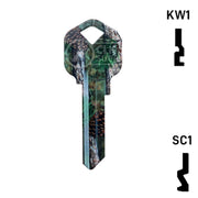Happy Keys- Pine Camouflage Key (Choose Keyway) Residential-Commercial Key Howard Keys
