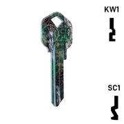 Happy Keys- Pine Camouflage Key (Choose Keyway) Residential-Commercial Key Howard Keys