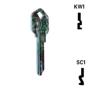 Happy Keys- Pine Camouflage Key (Choose Keyway) Residential-Commercial Key Howard Keys