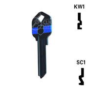 Happy Keys- Police Key (Choose Keyway) Residential-Commercial Key Howard Keys
