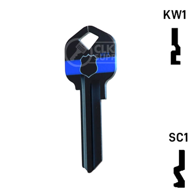 Happy Keys- Police Key (Choose Keyway) Residential-Commercial Key Howard Keys