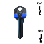 Happy Keys- Police Key (Choose Keyway) Residential-Commercial Key Howard Keys