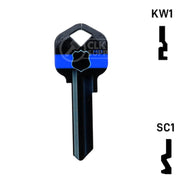 Happy Keys- Police Key (Choose Keyway) Residential-Commercial Key Howard Keys