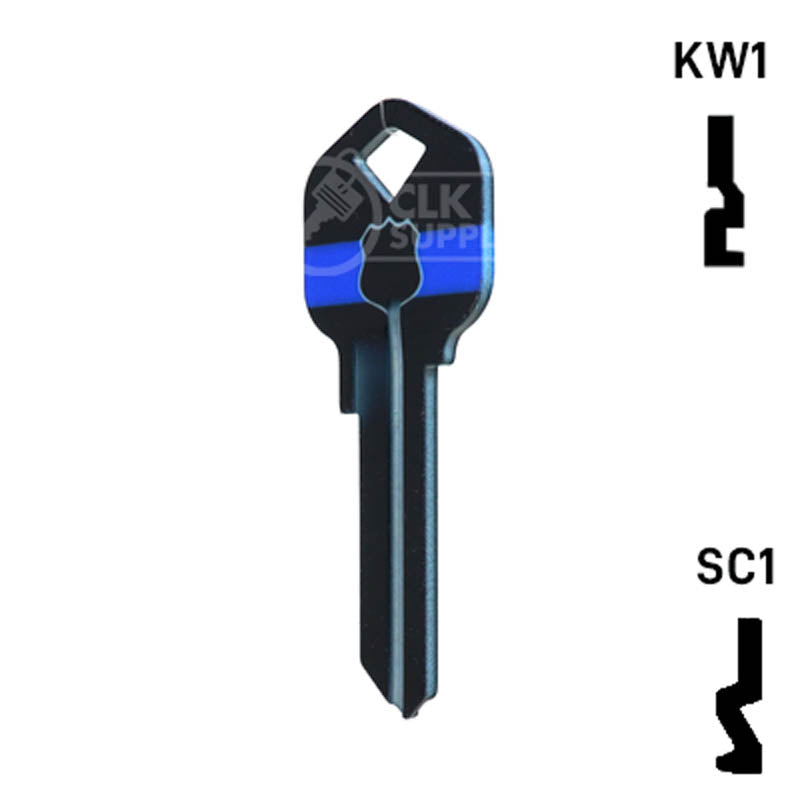 Happy Keys- Police Key (Choose Keyway) Residential-Commercial Key Howard Keys