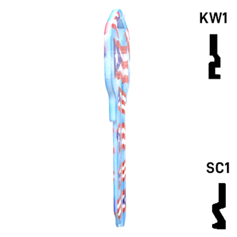 Happy Keys- Puerto Rican Flag Key (Choose Keyway) Residential-Commercial Key Howard Keys