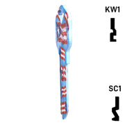 Happy Keys- Puerto Rican Flag Key (Choose Keyway) Residential-Commercial Key Howard Keys