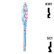 Happy Keys- Puerto Rican Flag Key (Choose Keyway) Residential-Commercial Key Howard Keys