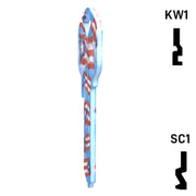 Happy Keys- Puerto Rican Flag Key (Choose Keyway) Residential-Commercial Key Howard Keys