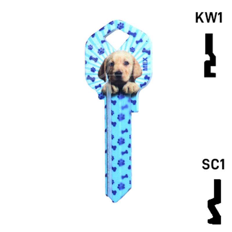 Happy Keys- Puppy Key (Choose Keyway) Residential-Commercial Key Howard Keys