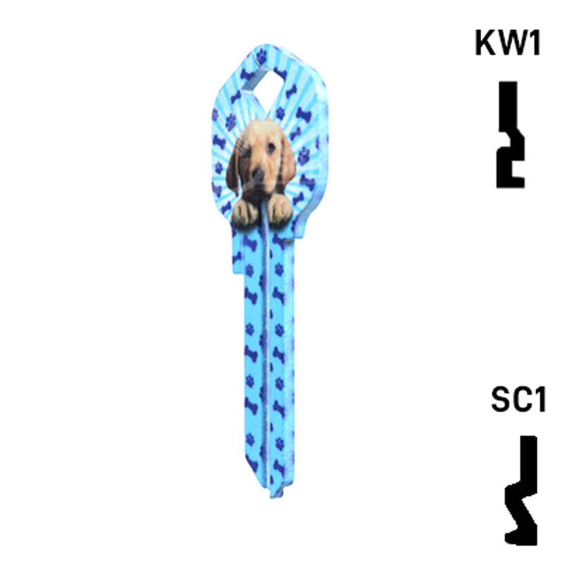 Happy Keys- Puppy Key (Choose Keyway) Residential-Commercial Key Howard Keys