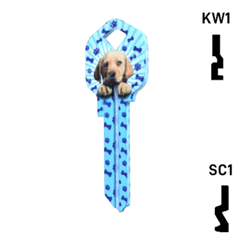 Happy Keys- Puppy Key (Choose Keyway) Residential-Commercial Key Howard Keys