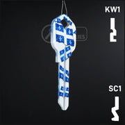 Happy Keys- Quebec Flag Key (Choose Keyway) Residential-Commercial Key Howard Keys