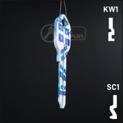 Happy Keys- Quebec Flag Key (Choose Keyway) Residential-Commercial Key Howard Keys