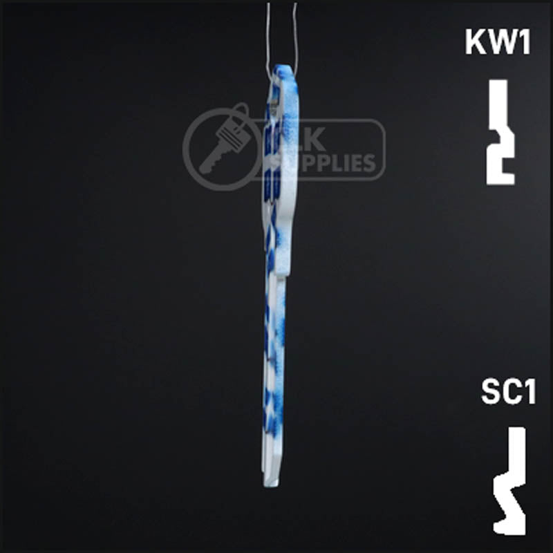Happy Keys- Quebec Flag Key (Choose Keyway) Residential-Commercial Key Howard Keys