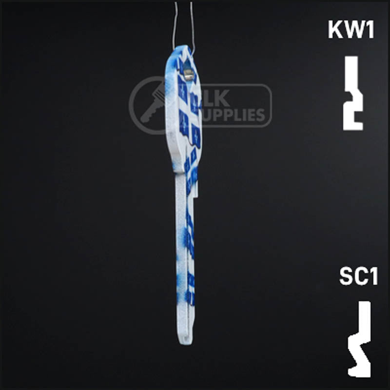 Happy Keys- Quebec Flag Key (Choose Keyway) Residential-Commercial Key Howard Keys