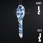 Happy Keys- Quebec Flag Key (Choose Keyway) Residential-Commercial Key Howard Keys