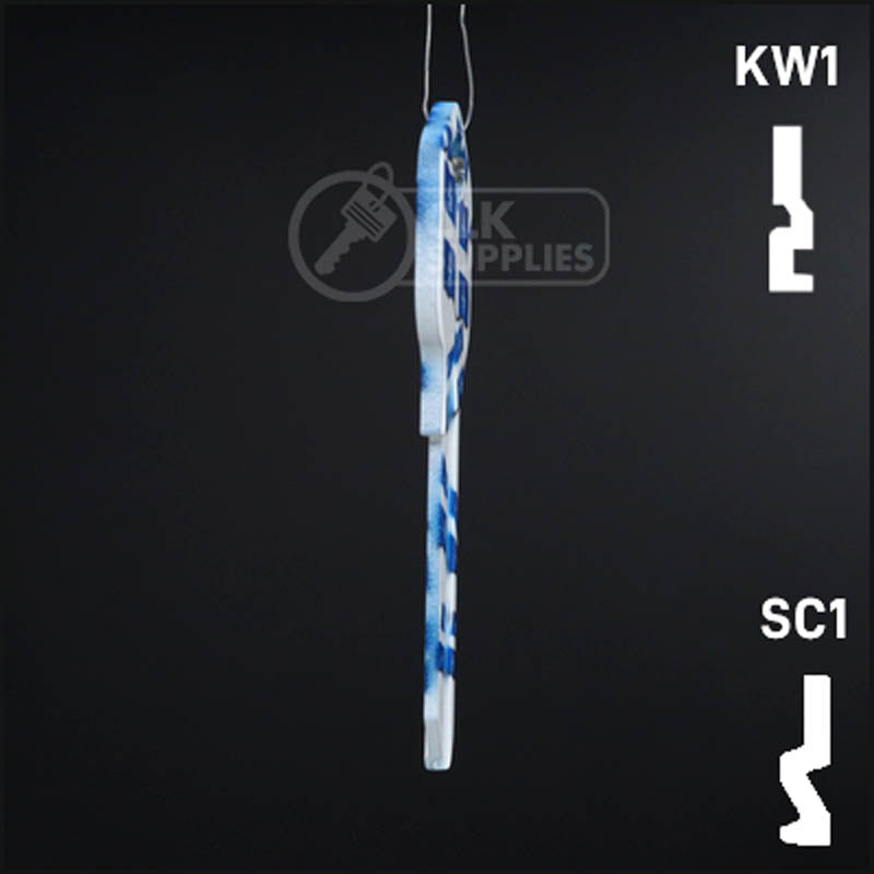 Happy Keys- Quebec Flag Key (Choose Keyway) Residential-Commercial Key Howard Keys