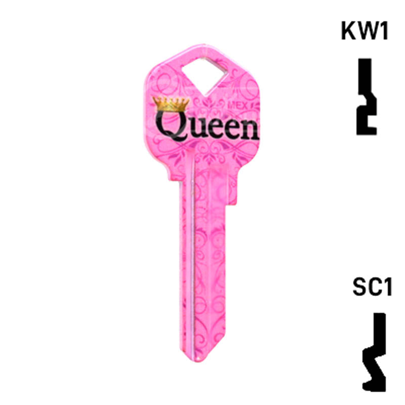 Happy Keys- Queen Key (Choose Keyway) Residential-Commercial Key Howard Keys