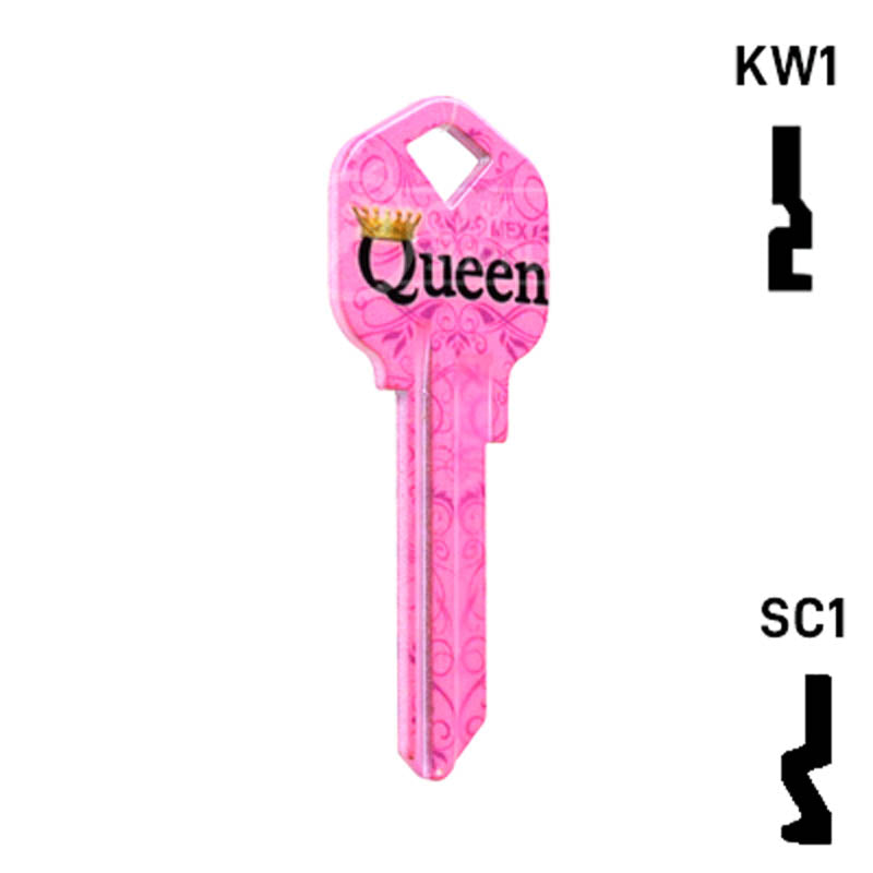 Happy Keys- Queen Key (Choose Keyway) Residential-Commercial Key Howard Keys