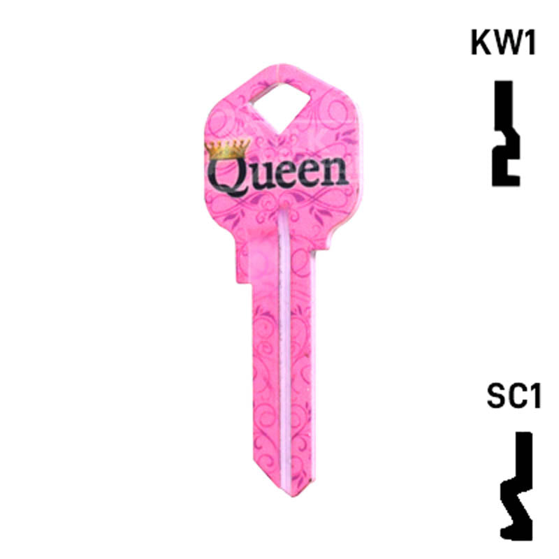 Happy Keys- Queen Key (Choose Keyway) Residential-Commercial Key Howard Keys