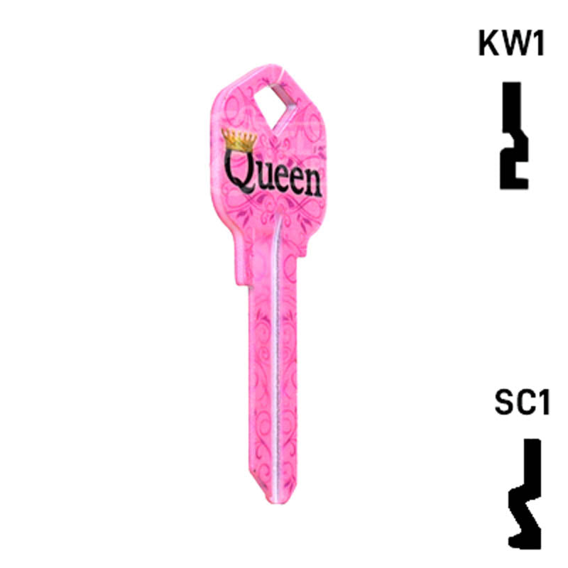Happy Keys- Queen Key (Choose Keyway) Residential-Commercial Key Howard Keys